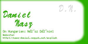 daniel nasz business card